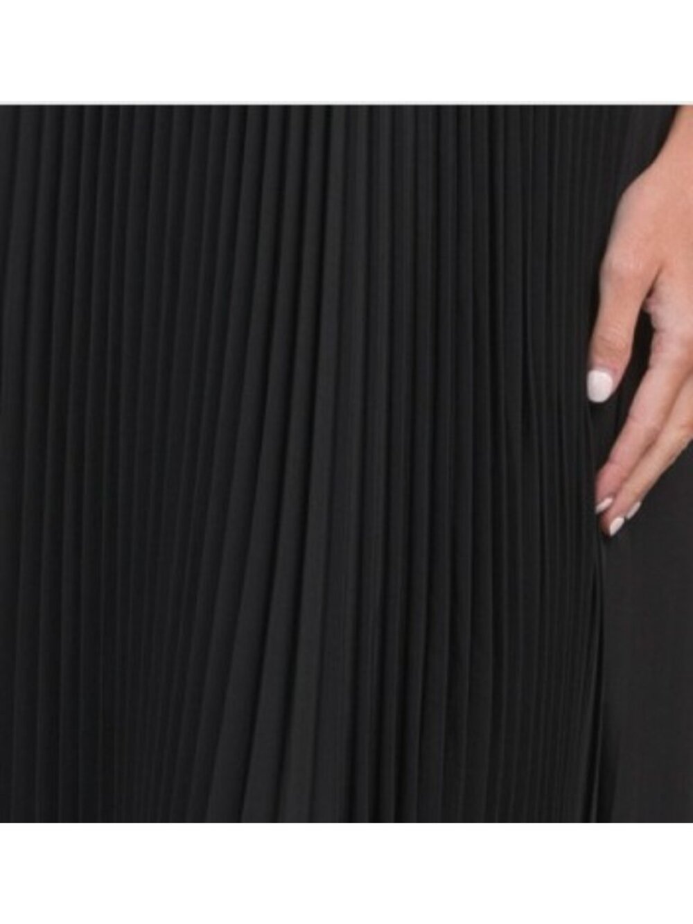 OLEG CASSINI Pleated Midi Dress - Picture 5 of 5